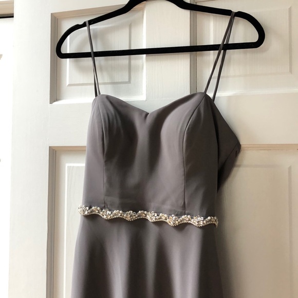 Jenny Yoo grey gown size 8 - Picture 2 of 7